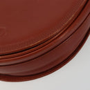 VALENTINO Shoulder Bag Leather Brown Gold Auth bs35646A-9