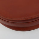 VALENTINO Shoulder Bag Leather Brown Gold Auth bs35646A-17