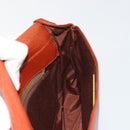 VALENTINO Shoulder Bag Leather Brown Gold Auth bs35646A-20