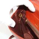 VALENTINO Shoulder Bag Leather Brown Gold Auth bs35646A-21