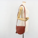 VALENTINO Shoulder Bag Leather Brown Gold Auth bs35646A-24