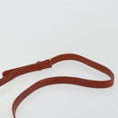 VALENTINO Shoulder Bag Leather Brown Gold Auth bs35646A-14