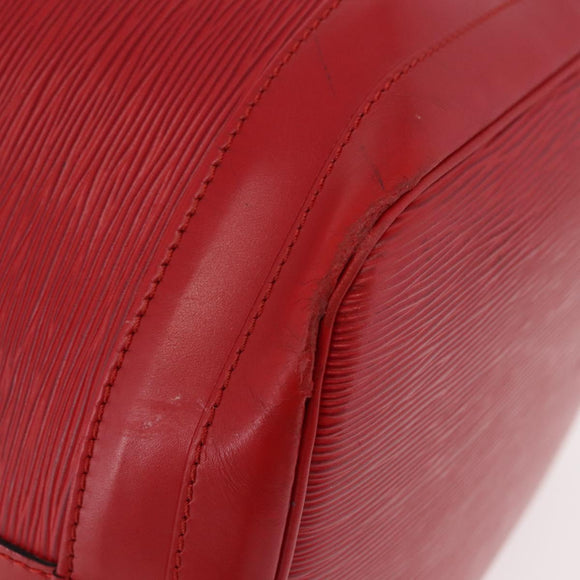 LOUIS VUITTON Epi Noe Shoulder Bag Red M44007 LV Auth bs35647
