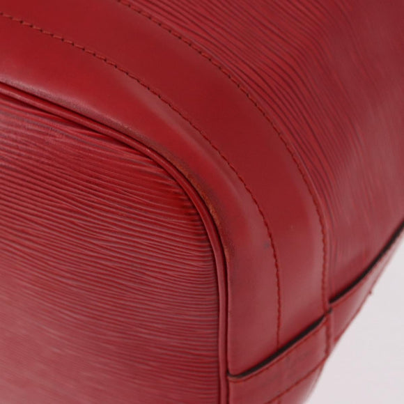 LOUIS VUITTON Epi Noe Shoulder Bag Red M44007 LV Auth bs35647