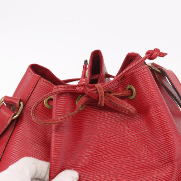 LOUIS VUITTON Epi Noe Shoulder Bag Red M44007 LV Auth bs35647