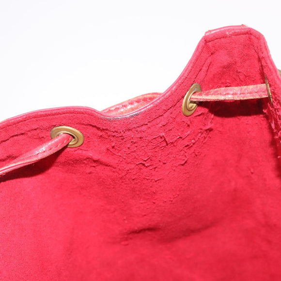LOUIS VUITTON Epi Noe Shoulder Bag Red M44007 LV Auth bs35647