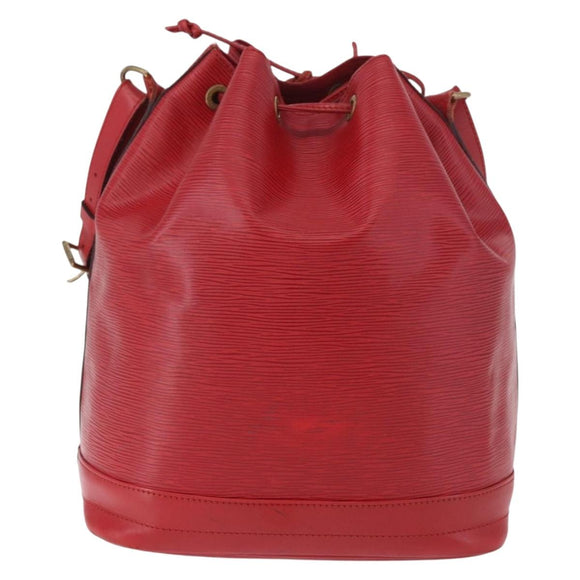 LOUIS VUITTON Epi Noe Shoulder Bag Red M44007 LV Auth bs35647