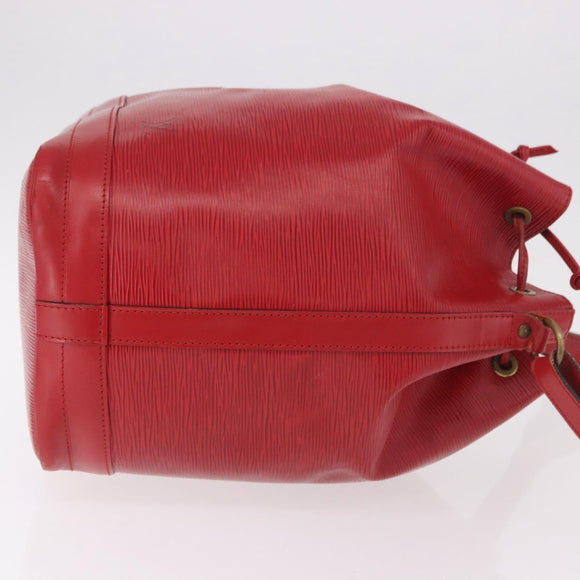 LOUIS VUITTON Epi Noe Shoulder Bag Red M44007 LV Auth bs35647
