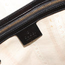 GUCCI Purse Shoulder Bag Leather PVC Black Gold 354228 Auth bs35651-16