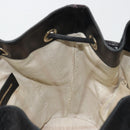 GUCCI Purse Shoulder Bag Leather PVC Black Gold 354228 Auth bs35651-18