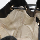 GUCCI Purse Shoulder Bag Leather PVC Black Gold 354228 Auth bs35651-19