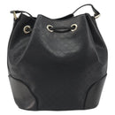 GUCCI Purse Shoulder Bag Leather PVC Black Gold 354228 Auth bs35651-3