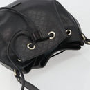 GUCCI Purse Shoulder Bag Leather PVC Black Gold 354228 Auth bs35651-6