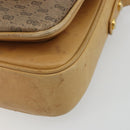 GUCCI Micro GG Supreme Shoulder Bag PVC Beige Gold Auth bs35653-9