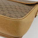 GUCCI Micro GG Supreme Shoulder Bag PVC Beige Gold Auth bs35653-16