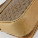 GUCCI Micro GG Supreme Shoulder Bag PVC Beige Gold Auth bs35653-17