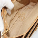 GUCCI Micro GG Supreme Shoulder Bag PVC Beige Gold Auth bs35653-11