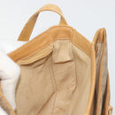 GUCCI Micro GG Supreme Shoulder Bag PVC Beige Gold Auth bs35653-21