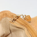 GUCCI Micro GG Supreme Shoulder Bag PVC Beige Gold Auth bs35653-23
