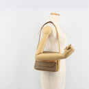 GUCCI Micro GG Supreme Shoulder Bag PVC Beige Gold Auth bs35653-26