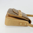 GUCCI Micro GG Supreme Shoulder Bag PVC Beige Gold Auth bs35653-3