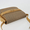 GUCCI Micro GG Supreme Shoulder Bag PVC Beige Gold Auth bs35653-6