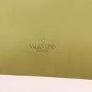 VALENTINO Chain Shoulder Bag Leather Yellow Gold Auth bs35654V-17