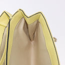 VALENTINO Chain Shoulder Bag Leather Yellow Gold Auth bs35654V-22