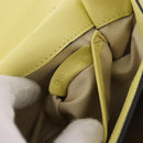 VALENTINO Chain Shoulder Bag Leather Yellow Gold Auth bs35654V-12