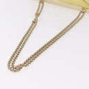 VALENTINO Chain Shoulder Bag Leather Yellow Gold Auth bs35654V-7