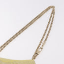 VALENTINO Chain Shoulder Bag Leather Yellow Gold Auth bs35654V-8