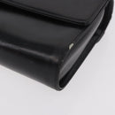 Christian Dior Hand Bag Leather Black Gold Auth bs35657-11
