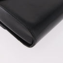 Christian Dior Hand Bag Leather Black Gold Auth bs35657-12