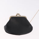 Christian Dior Hand Bag Leather Black Gold Auth bs35657-23