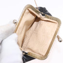 Christian Dior Hand Bag Leather Black Gold Auth bs35657-24