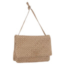 BOTTEGA VENETA INTRECCIATO Shoulder Bag Leather Beige Gold Auth bs35659-1