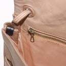 BOTTEGA VENETA INTRECCIATO Shoulder Bag Leather Beige Gold Auth bs35659-20