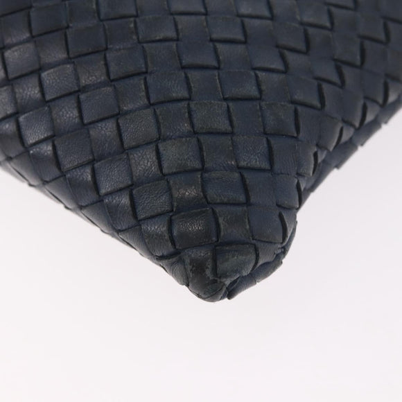 BOTTEGA VENETA INTRECCIATO Clutch Bag Leather Navy Auth bs35660