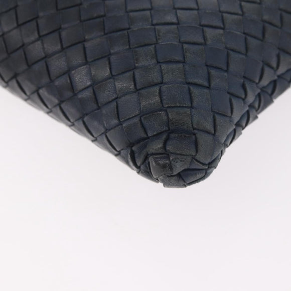 BOTTEGA VENETA INTRECCIATO Clutch Bag Leather Navy Auth bs35660