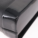 VERSACE Chain Hand Bag Leather Black Gold Auth bs35661A-15