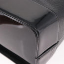 VERSACE Chain Hand Bag Leather Black Gold Auth bs35661A-16
