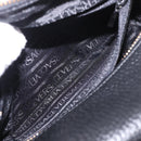 VERSACE Chain Hand Bag Leather Black Gold Auth bs35661A-20