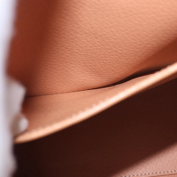CELINE Macadam Canvas Hand Bag PVC Leather Brown Gold Auth bs35662