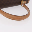 CELINE Macadam Canvas Hand Bag PVC Leather Brown Gold Auth bs35662-7