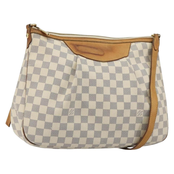 LOUIS VUITTON Damier Azur Siracusa PM Shoulder Bag N41113 LV Auth bs35664