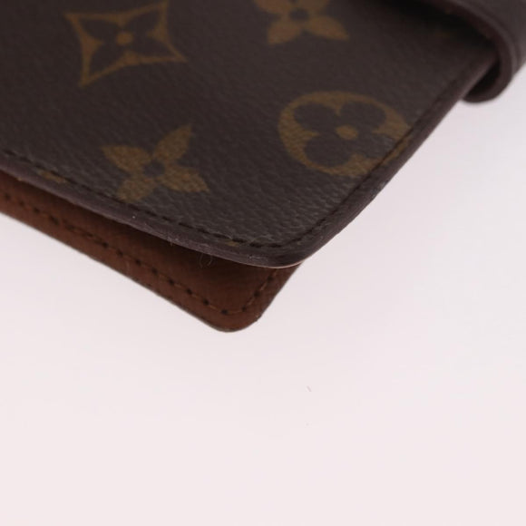 LOUIS VUITTON Monogram Agenda PM Day Planner Cover R20005 LV Auth bs35665