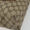 GUCCI GG Supreme Web Sherry Line Tote Bag PVC Beige 39 02 003 Auth bs35666-9