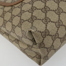 GUCCI GG Supreme Web Sherry Line Tote Bag PVC Beige 39 02 003 Auth bs35666-14