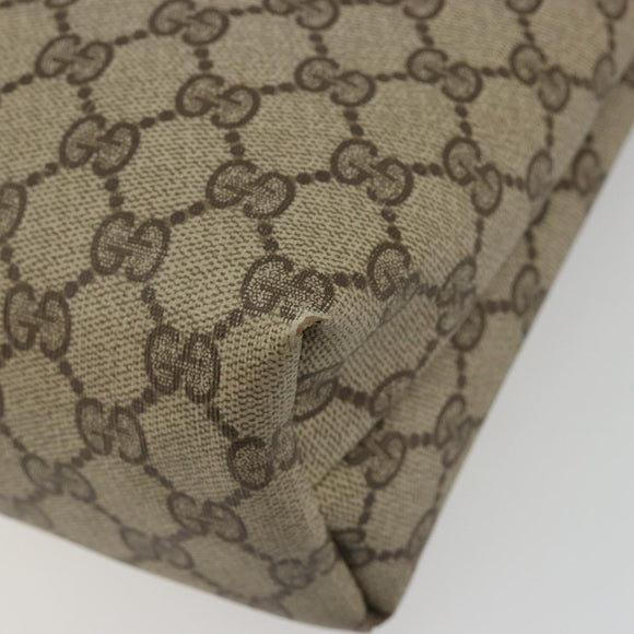 GUCCI GG Supreme Web Sherry Line Tote Bag PVC Beige 39 02 003 Auth bs35666