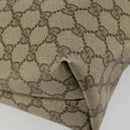 GUCCI GG Supreme Web Sherry Line Tote Bag PVC Beige 39 02 003 Auth bs35666-16